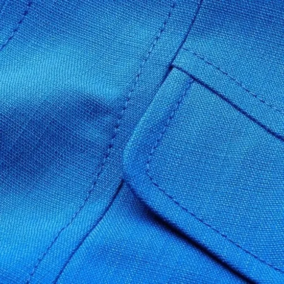 ME+EM Blue Tailored Midi Dress Size 12 Classic Old Money Elegance quiet luxury - Picture 6 of 16